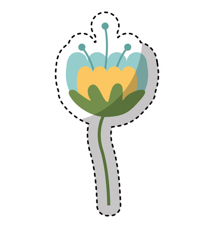 cute flower isolated icon vector illustration designのイラスト素材