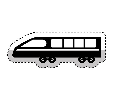 tram silhouette isolated icon vector illustration designのイラスト素材