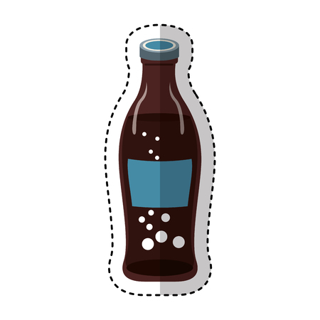 soda bottle isolated icon vector illustration designのイラスト素材