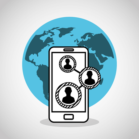 social media network icons vector illustration designのイラスト素材