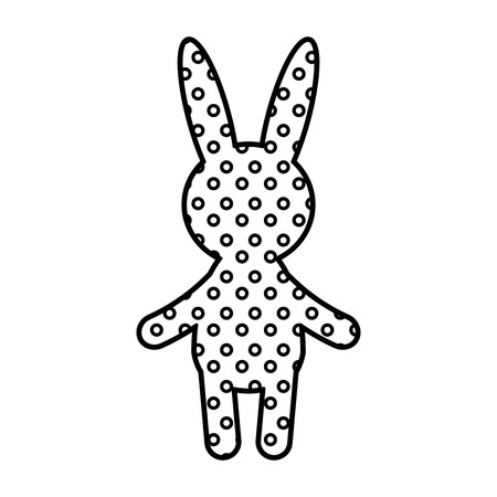 cute rabbit character icon vector illustration designのイラスト素材