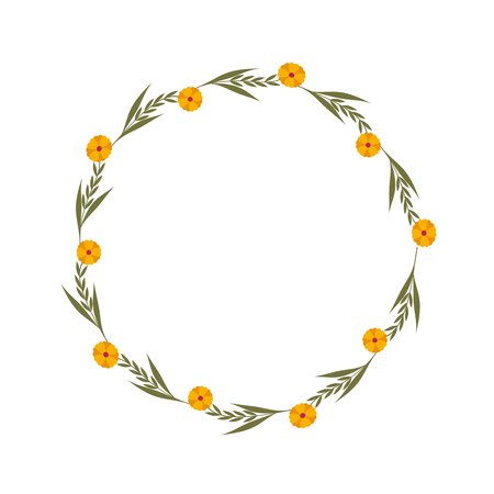 Decorative floral crown icon vector illustration designのイラスト素材