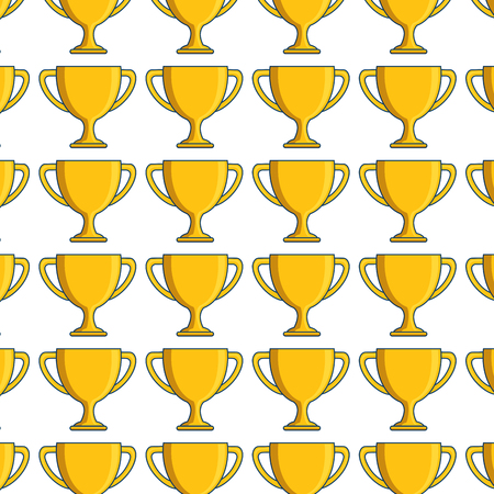 trophy cup award isolated icon vector illustration designのイラスト素材