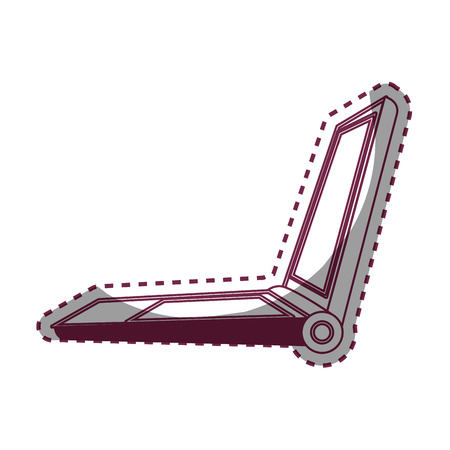 laptop computer isolated icon vector illustration designのイラスト素材