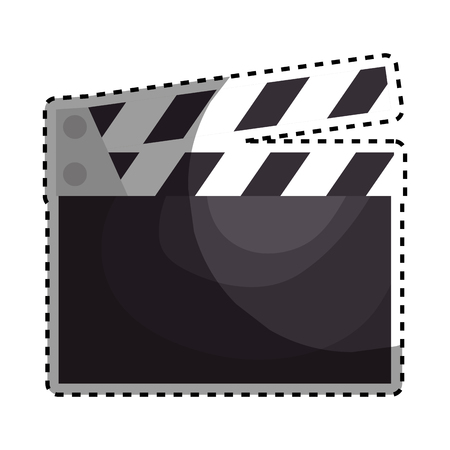 clapperboard cinema isolated icon vector illustration designのイラスト素材