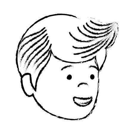 man avatar character isolated icon vector illustration designのイラスト素材