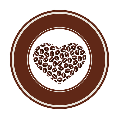 delicious coffee seeds icon vector illustration designのイラスト素材