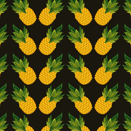 Pineapples background. colorful design vector illustration EPS10のイラスト素材