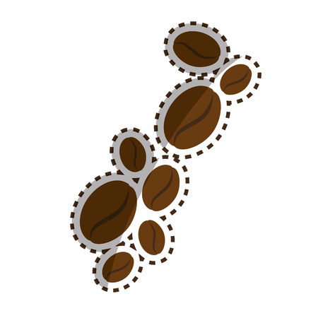 delicious coffee seeds icon vector illustration designのイラスト素材