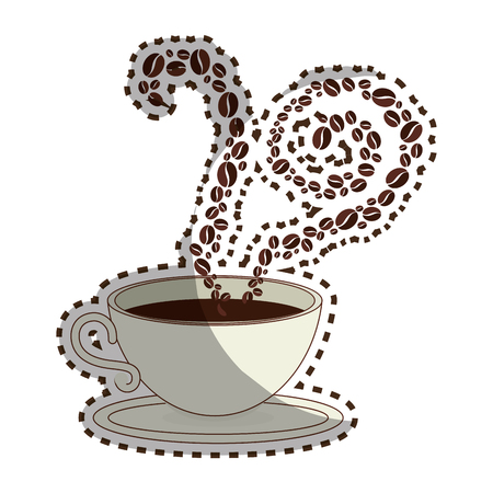 delicious coffee cup icon vector illustration designのイラスト素材