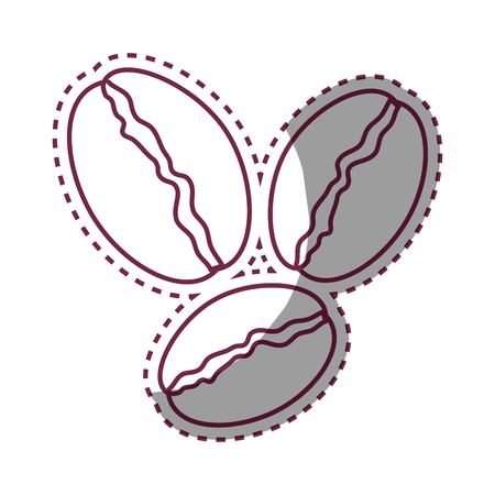delicious coffee seeds icon vector illustration designのイラスト素材