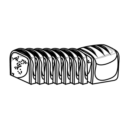 delicious bread bakery shop vector illustration designのイラスト素材