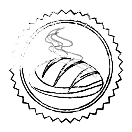 delicious bread bakery shop vector illustration designのイラスト素材