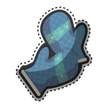 Fashion winter gloves icon vector illustration designのイラスト素材