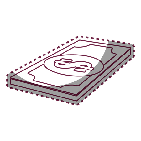 bills dollars money icon vector illustration designのイラスト素材
