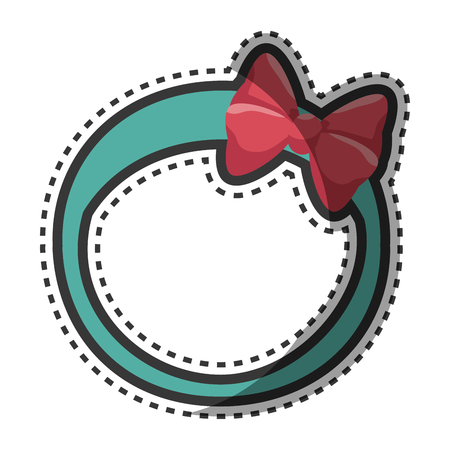female bow isolated icon vector illustration designのイラスト素材