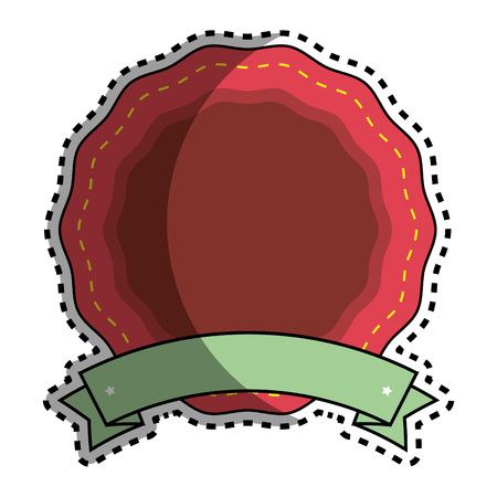 happy merry christmas frame vector illustration designのイラスト素材