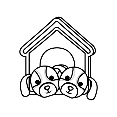 cute doggy pet icon vector illustration designのイラスト素材