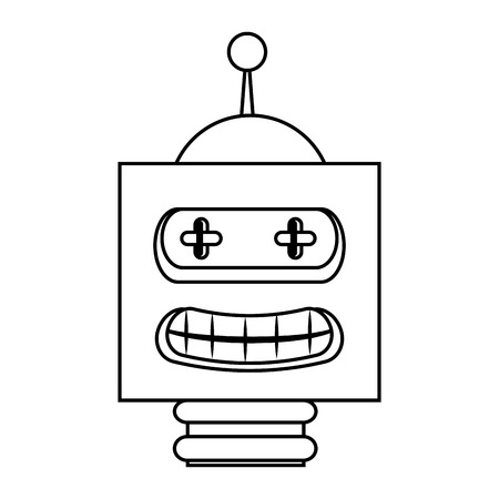 robot electric toy icon vector illustration designのイラスト素材