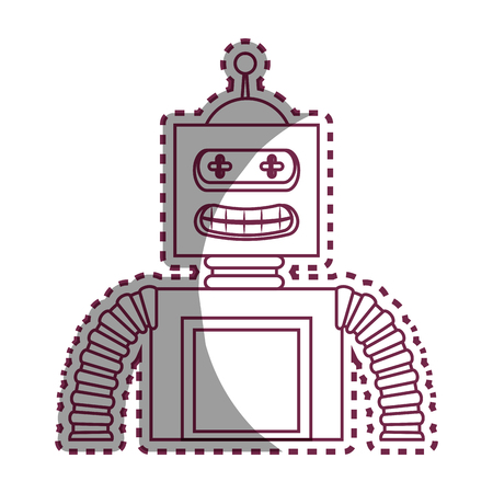 robot electric toy icon vector illustration designのイラスト素材