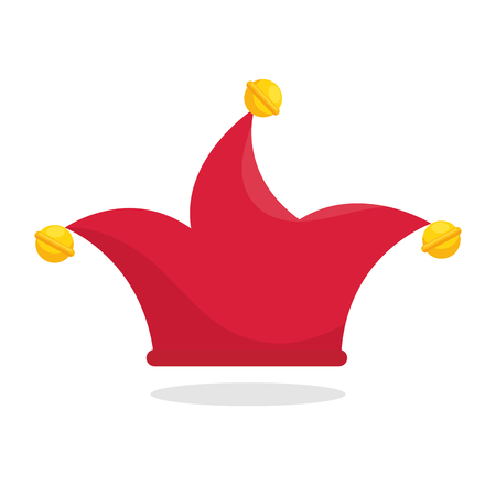 harlequin hat funny icon vector illustration designのイラスト素材