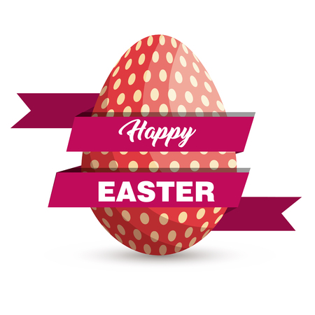 eggs painted easter celebration vector illustration designのイラスト素材