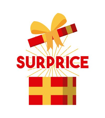 open gift box icon over white background. colorful design. vector illustrationのイラスト素材