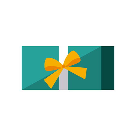 gift box icon over white background. colorful design. vector illustrationのイラスト素材