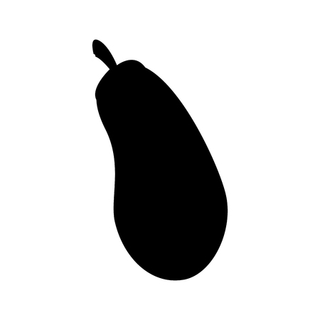 eggplant vegetable icon over white background. vector illustrationのイラスト素材