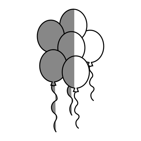 balloons over white background. vector illustration iconのイラスト素材