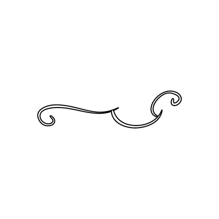 Ornament draw icon over white background. vector illustrationのイラスト素材