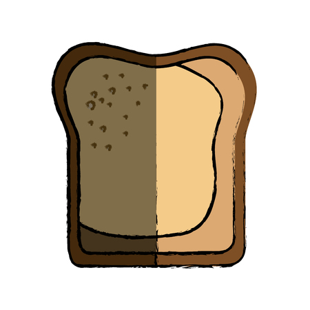 bread icon over white background. vector illustrationのイラスト素材