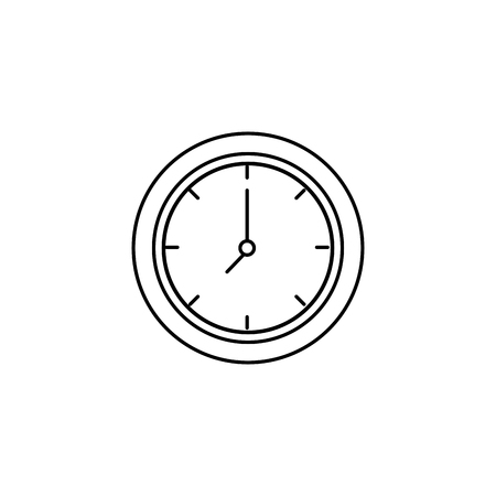 time clock isolated icon vector illustration designのイラスト素材