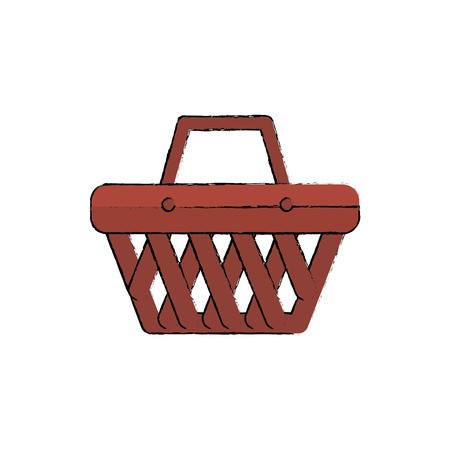 shopping basket isolated icon vector illustration designのイラスト素材