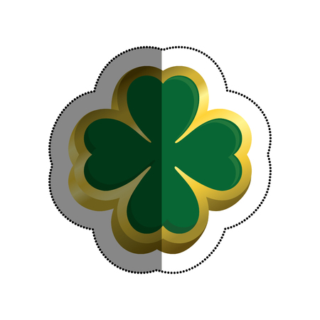 clover saint patrick celebration vector illustration designのイラスト素材