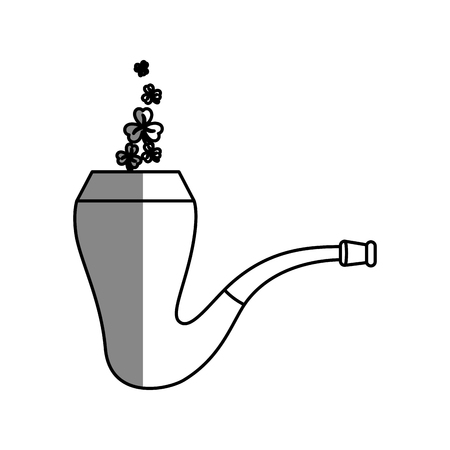 elf pipe wooden icon vector illustration designのイラスト素材