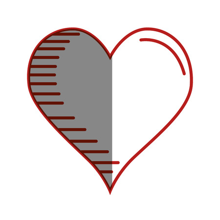 heart love card icon vector illustration designのイラスト素材