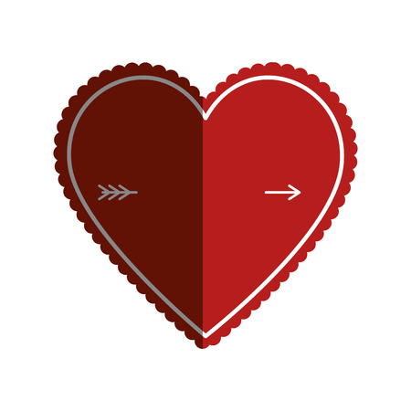 heart love card icon vector illustration designのイラスト素材