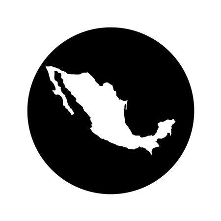 mexican map isolated icon vector illustration designのイラスト素材