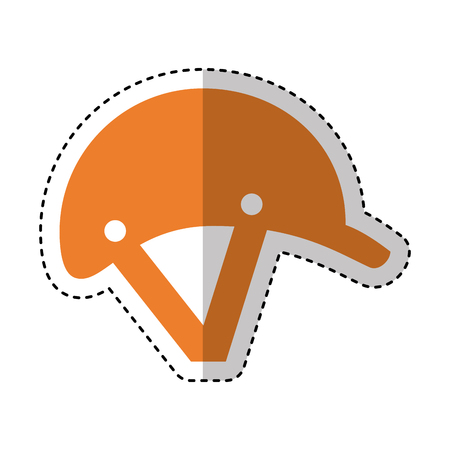jockey helmet isolated icon vector illustration designのイラスト素材