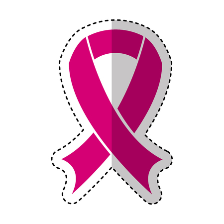 ribbon pink breast cancer campaign vector illustration designのイラスト素材