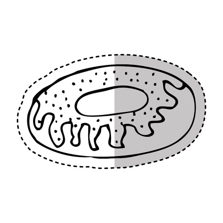 delicious sweet donut drawing icon vector illustration designのイラスト素材