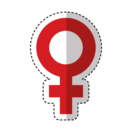 female symbol isolated icon vector illustration designのイラスト素材
