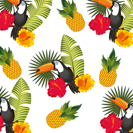 exotic and tropical flower icon vector illustration designのイラスト素材