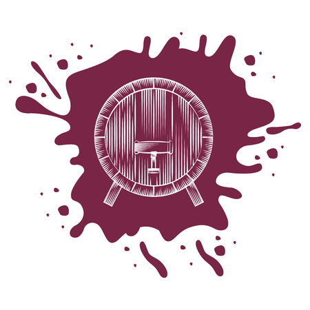 best wine barrel icon vector illustration designのイラスト素材