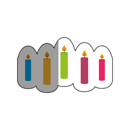 candles celebration isolated icon vector illustration designのイラスト素材