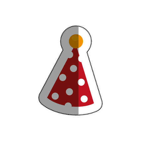 party hat celebration icon vector illustration designのイラスト素材