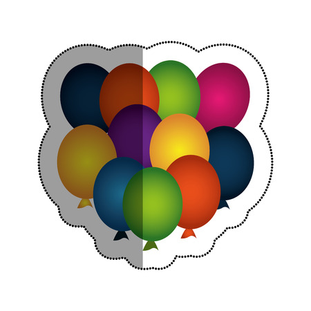 party balloons air celebration vector illustration designのイラスト素材