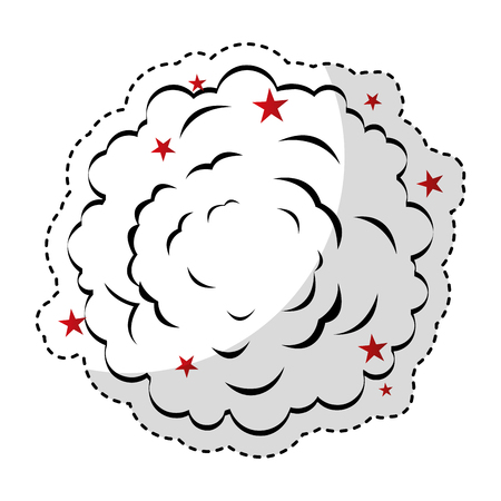 explosive expresion comic pop art vector illustration designのイラスト素材