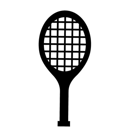 tennis racket isolated icon vector illustration designのイラスト素材